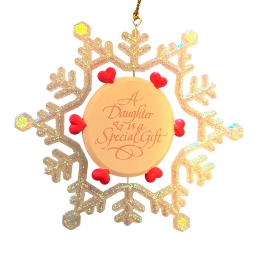 Forget Me Not collectible Christmas Ornament - Merry Christmas Daughter 1994